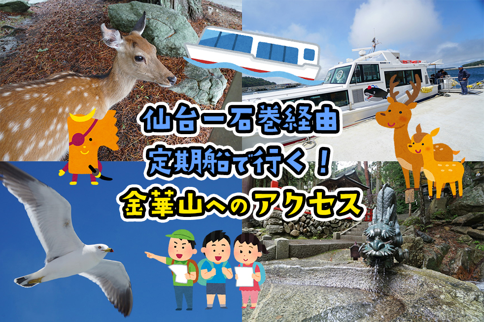 仙台から鮎川→金華山への車での行き方・アクセスをレポートするよ！