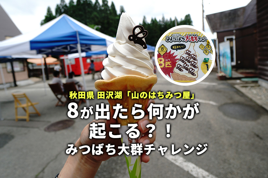 【絶対当てたい】山のはちみつ屋のソフトクリーム大群チャレンジが熱い